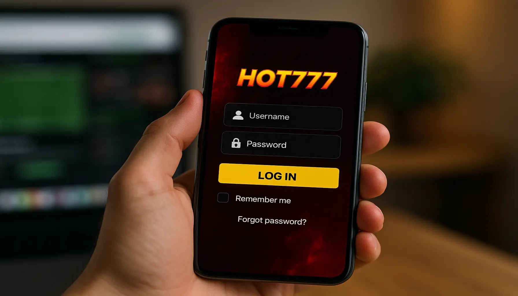 Login no Cassino HOT777BET